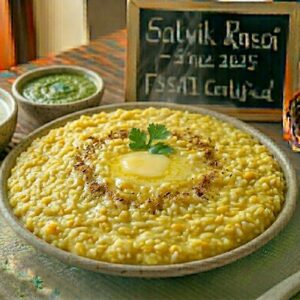 Dal Khichdi with Curd